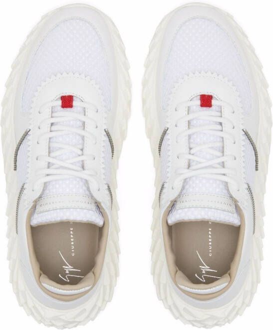 Giuseppe Zanotti Urchin calf leather sneakers White