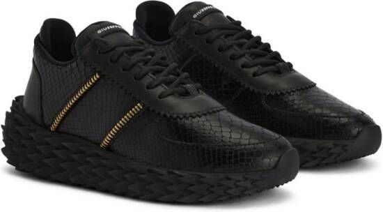 Giuseppe Zanotti Urchin leather sneakers Black