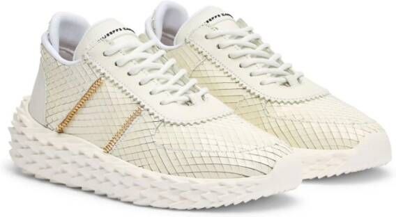 Giuseppe Zanotti Urchin leather sneakers White