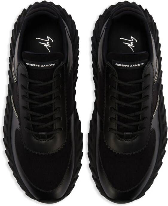 Giuseppe Zanotti Urchin panelled sneakers Black