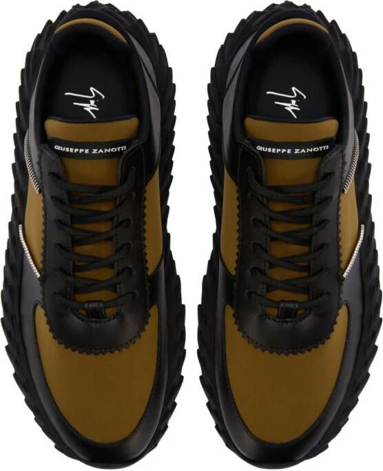 Giuseppe Zanotti Urchin panelled sneakers Black