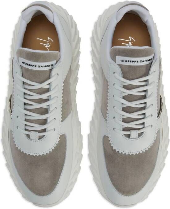 Giuseppe Zanotti Urchin panelled sneakers White
