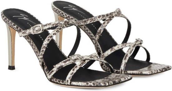 Giuseppe Zanotti Vanilla Soft Punk 85mm sandals Grey