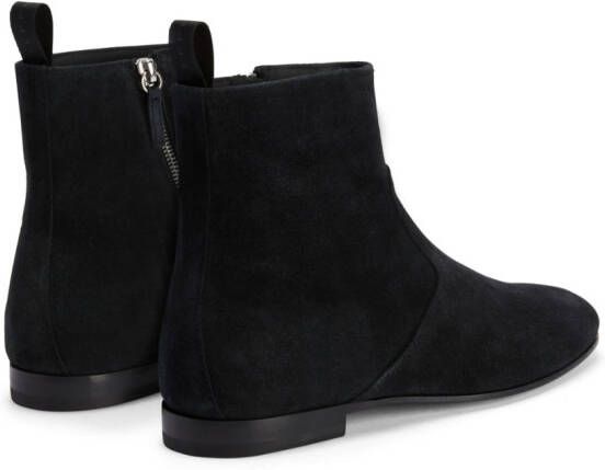 Giuseppe Zanotti velvet-leather boots Black