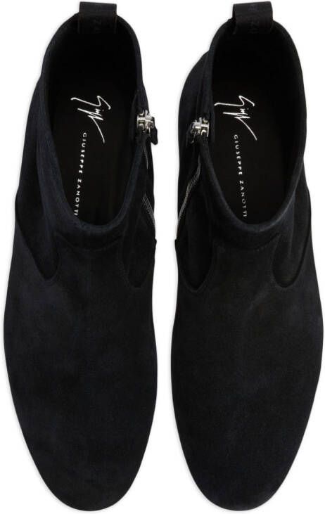 Giuseppe Zanotti velvet-leather boots Black