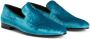 Giuseppe Zanotti velvet slip-on loafers Blue - Thumbnail 2