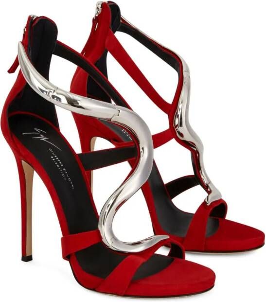 Giuseppe Zanotti Venere 120mm stiletto sandals Red