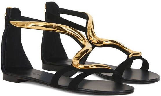 Giuseppe Zanotti Venere flat sandals Black