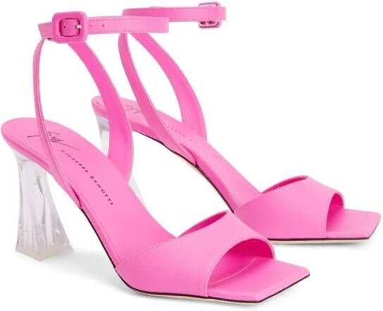 Giuseppe Zanotti Vestaa transparent-heel sandals Pink