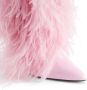 Giuseppe Zanotti Xylia 105mm feather-trim boots Pink - Thumbnail 4