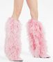 Giuseppe Zanotti Xylia 105mm feather-trim boots Pink - Thumbnail 5