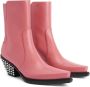 Giuseppe Zanotti Yanhira 55mm leather boots Pink - Thumbnail 2