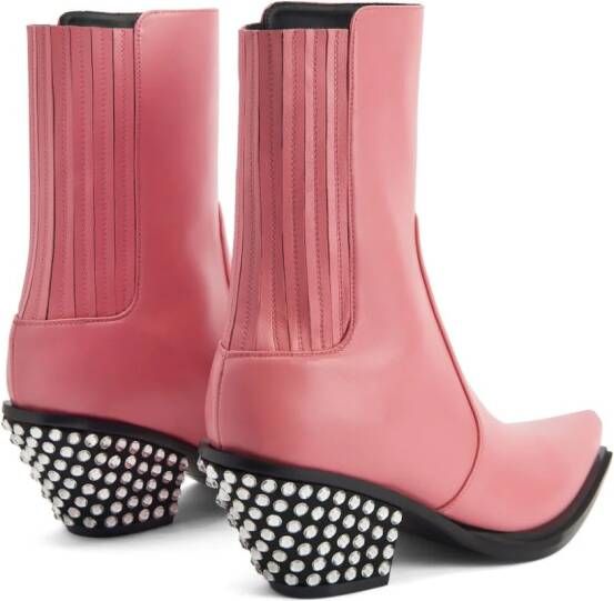 Giuseppe Zanotti Yanhira 55mm leather boots Pink