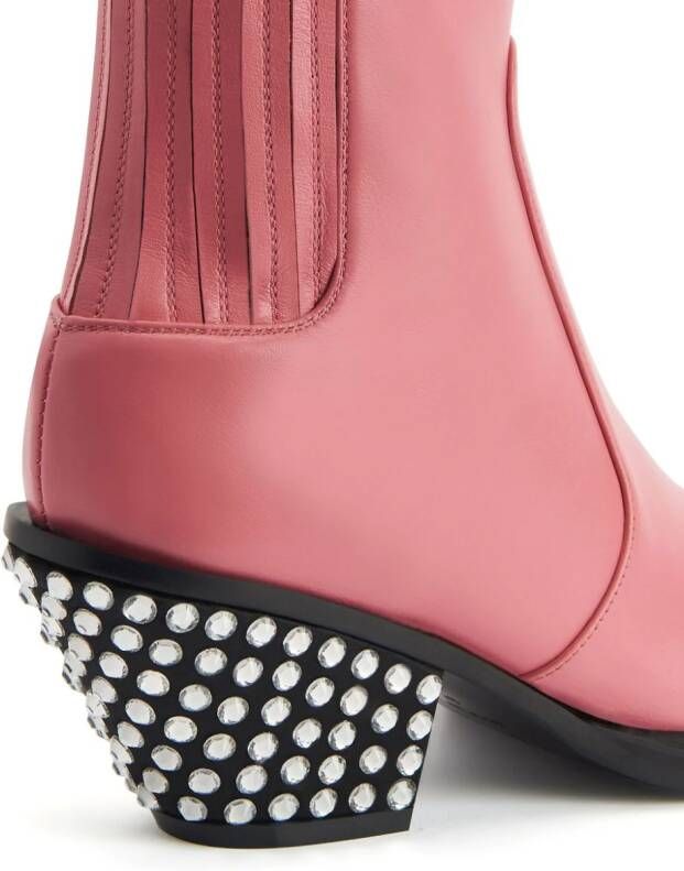 Giuseppe Zanotti Yanhira 55mm leather boots Pink