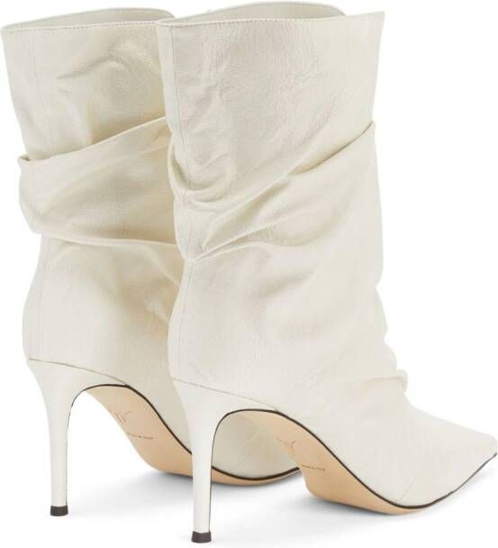 Giuseppe Zanotti Yunah 85mm leather boots White