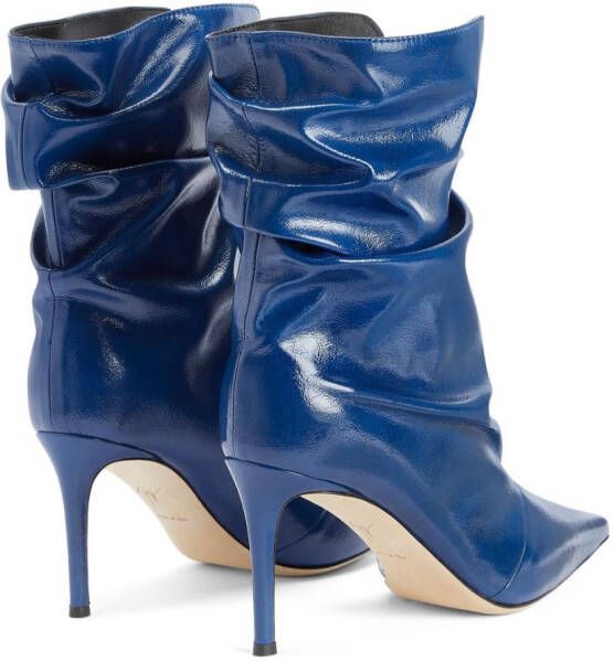 Giuseppe Zanotti Yunah 85mm slouchy boots Blue