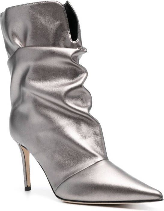 Giuseppe Zanotti Yunah 90mm slouchy boots Silver