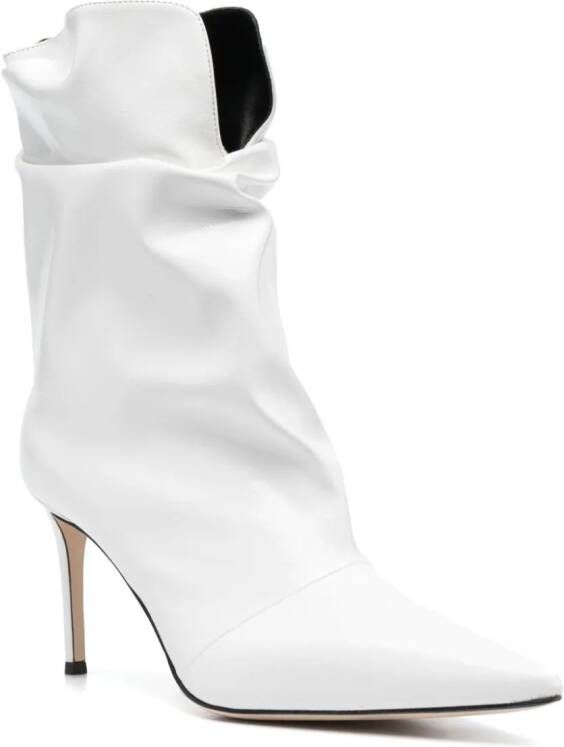 Giuseppe Zanotti Yunah 90mm slouchy boots White