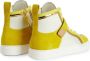 Giuseppe Zanotti Zenas high-top panelled sneakers Yellow - Thumbnail 3