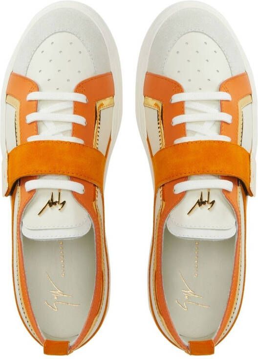 Giuseppe Zanotti Zenas low-top sneakers Orange