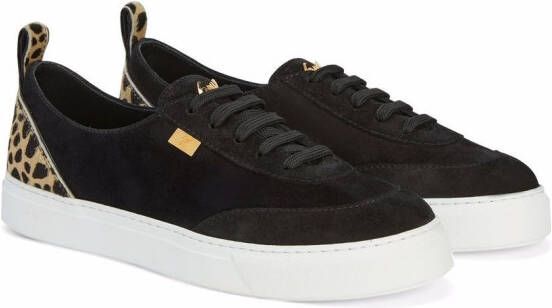 Giuseppe Zanotti Zenas suede low-top sneakers Black