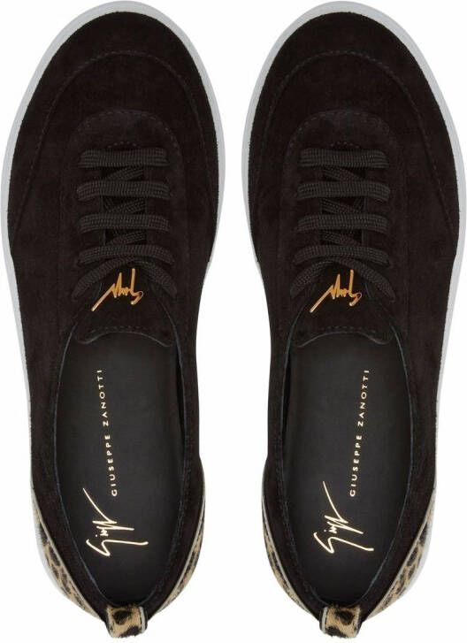 Giuseppe Zanotti Zenas suede low-top sneakers Black