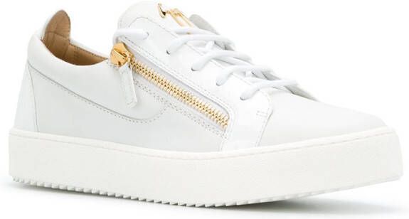 Giuseppe Zanotti Frankie zip-detail low-top sneakers White