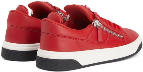 Giuseppe Zanotti zip-detail low-top sneakers Red