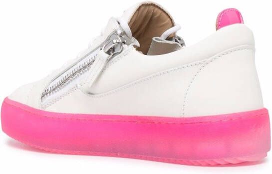 Giuseppe Zanotti zip-detail low-top sneakers White