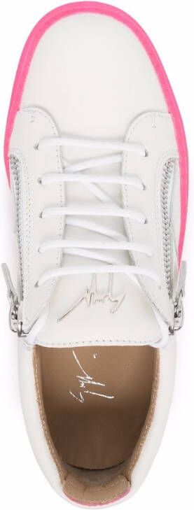 Giuseppe Zanotti zip-detail low-top sneakers White