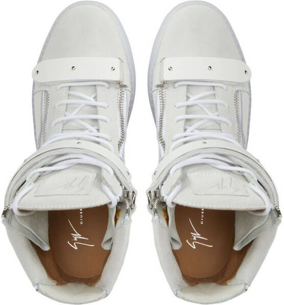 Giuseppe Zanotti zip-details high-top sneakers White