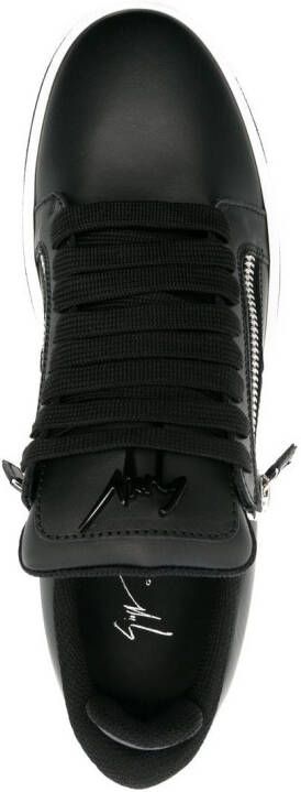 Giuseppe Zanotti zip-details low-top sneakers Black