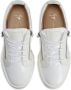 Giuseppe Zanotti zip-up leather sneakers White - Thumbnail 4