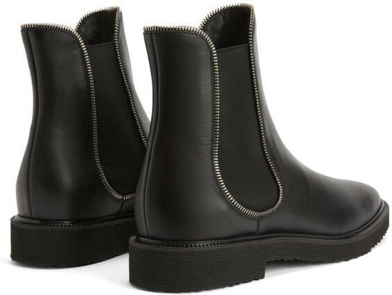 Giuseppe Zanotti zipper-lined leather boots Black