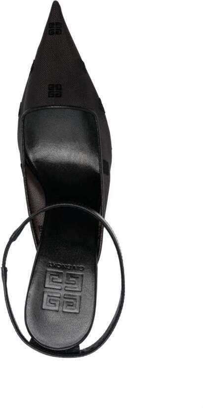 Givenchy 100mm logo-embroidered sandals Black