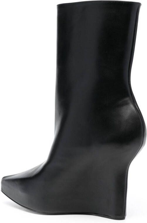 Givenchy 120mm padlock wedge boots Black