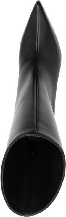 Givenchy 120mm padlock wedge boots Black