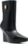 Givenchy 4 Lock leather wedge boots Black - Thumbnail 2
