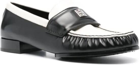 Givenchy 4G-motif leather loafers Black