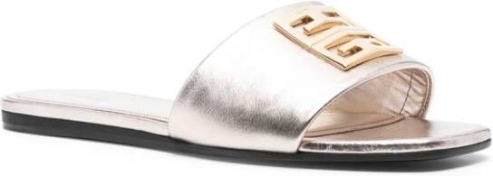 Givenchy 4G-motif leather sandals Gold