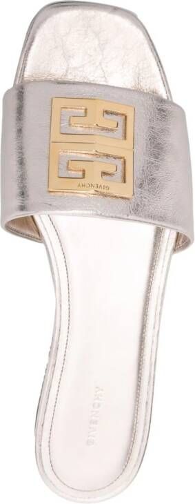 Givenchy 4G-motif leather sandals Gold