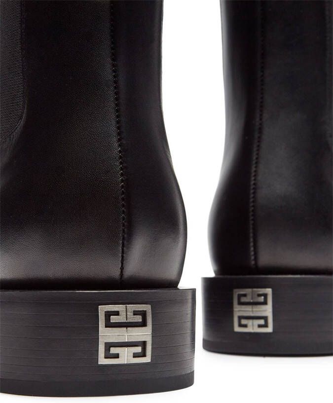 Givenchy 4G plaque Chelsea boots Black