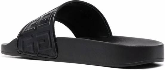 Givenchy 4G strap slip-on slides Black