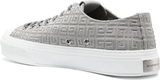 Givenchy all-over 4G motif low-top sneakers Grey