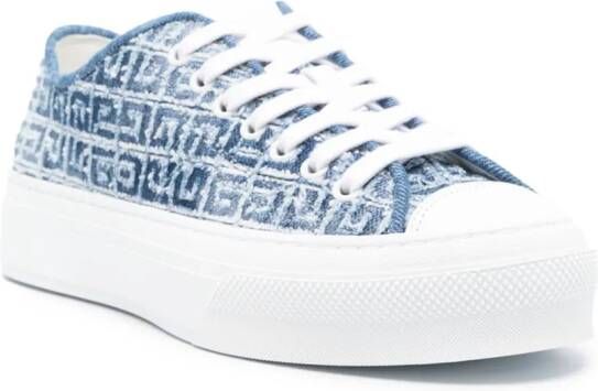 Givenchy City 4G denim sneakers Blue