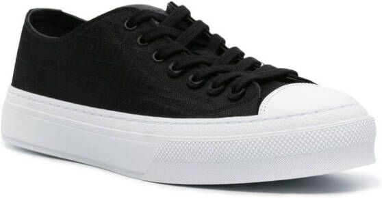 Givenchy City Low logo-jacquard sneakers Black