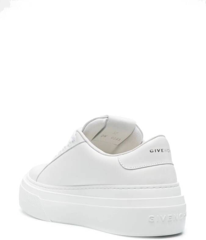 Givenchy City platform leather sneakers White