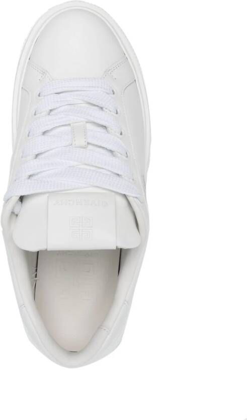Givenchy City platform leather sneakers White