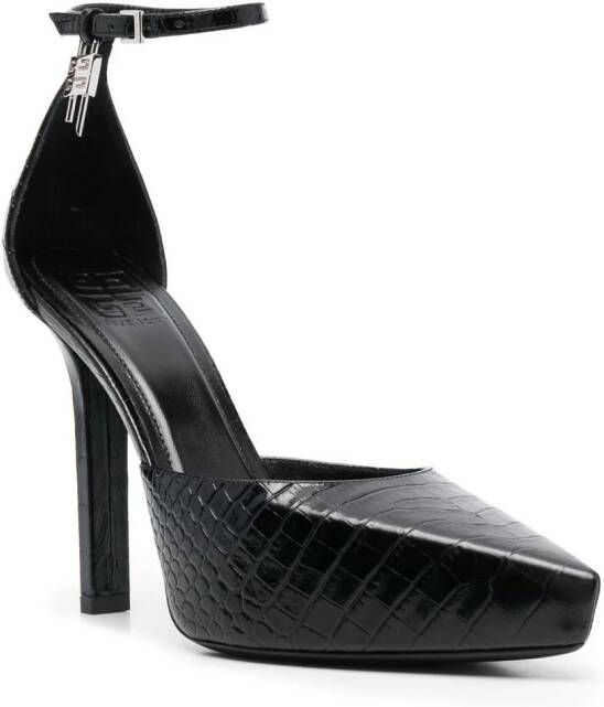 Givenchy croco-embossed design pumps Black