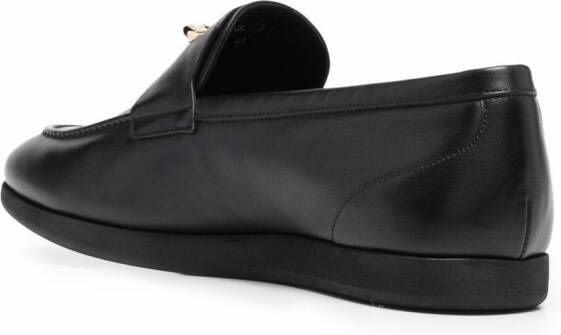 Givenchy G-chain leather loafers Black